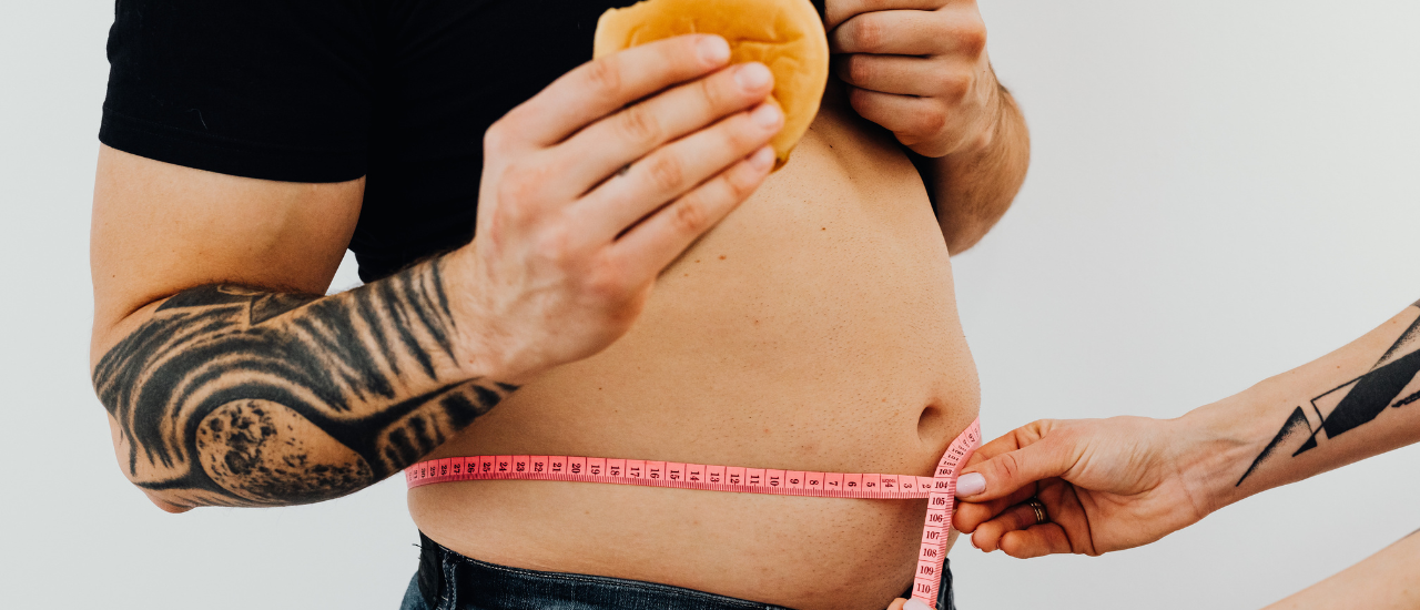 Obesity belly fat measurement indicating laththapana risk