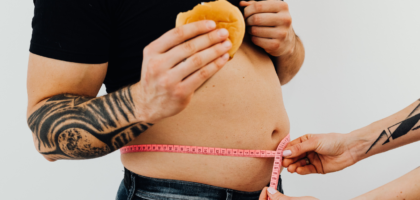 Obesity belly fat measurement indicating laththapana risk