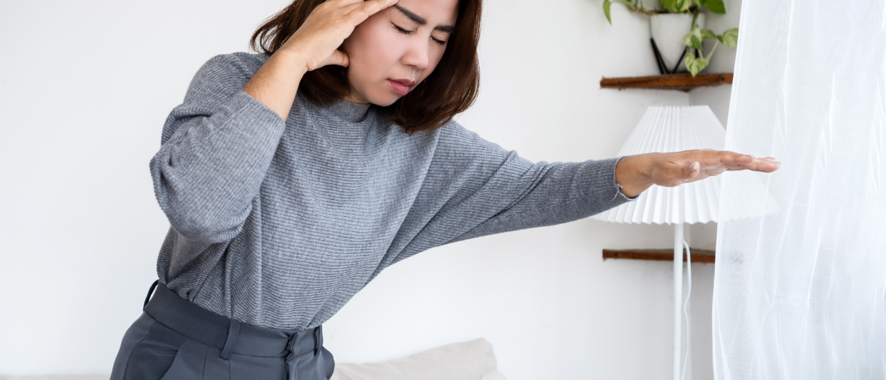 Patient experiencing dizziness and balance problems