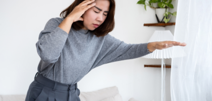 Patient experiencing dizziness and balance problems